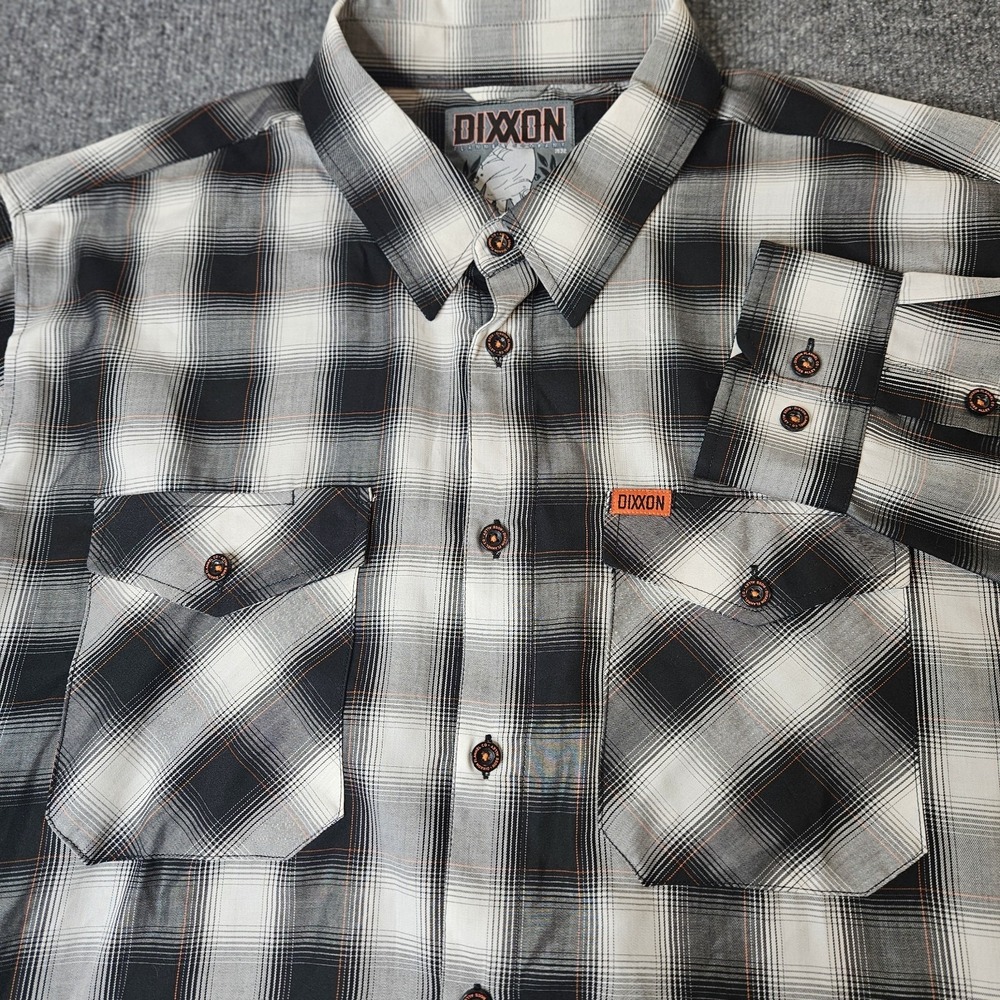 Dixxon‎ Mens Ross Alley Plaid Shirt Size 3XL Longsleeve Bamboo Blend